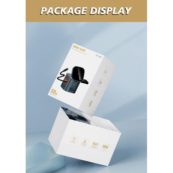 80W 6 In 1 Multi Function Wireless Charger Gallium Nitride Laptop Wireless Power Charger