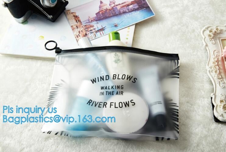 Custom waterproof pvc slider zipper wet bikini bag, zipper lock slider bag/resealable pvc slider zip poly bag, resealabl
