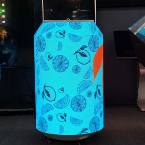 China Custom Shaped Can LED Screen Full Color Creative Advertising Can LED Display for Indoor Exhibition wholesale