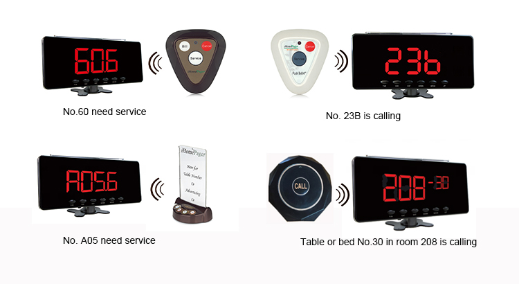 Wireless waiter call system,restaurant catering equipment