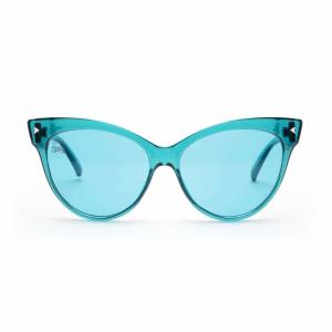 China Cateye PC Frame Aqua Lens Blue Light Therapy Glasses For Relax wholesale