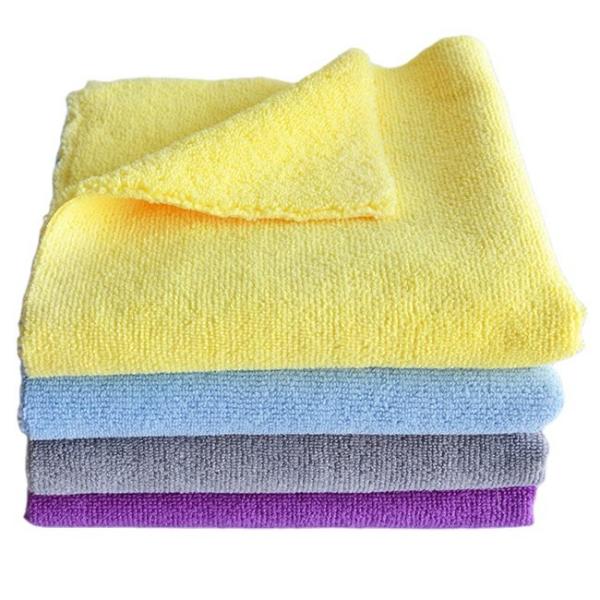 Quality 500gsm Yellow Car Detailing Cloths Towel For Windshield Cleaning for sale