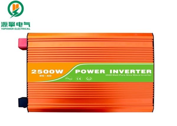 Quality Orange Color Pure Sine Wave Power Inverter 2500W With High Frequency Transformer for sale
