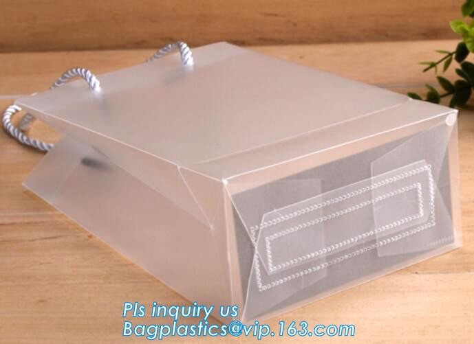 Promotional customized high quality soft loop plastic cloth bag,manufacturer custom soft loop handle polyethylene PE pla