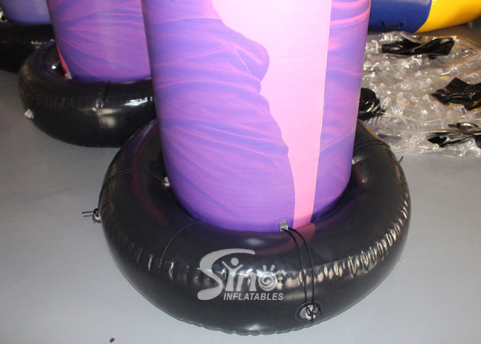 3 Mts High Custom Design Airtight Advertising Inflatable Column Completely Digital Printed Made Of Best Material