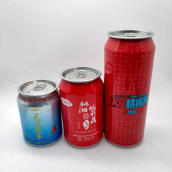 Standard 250Ml Aluminum Beverage Cans Metal Easy Open Beer Cans For Soft Drinks