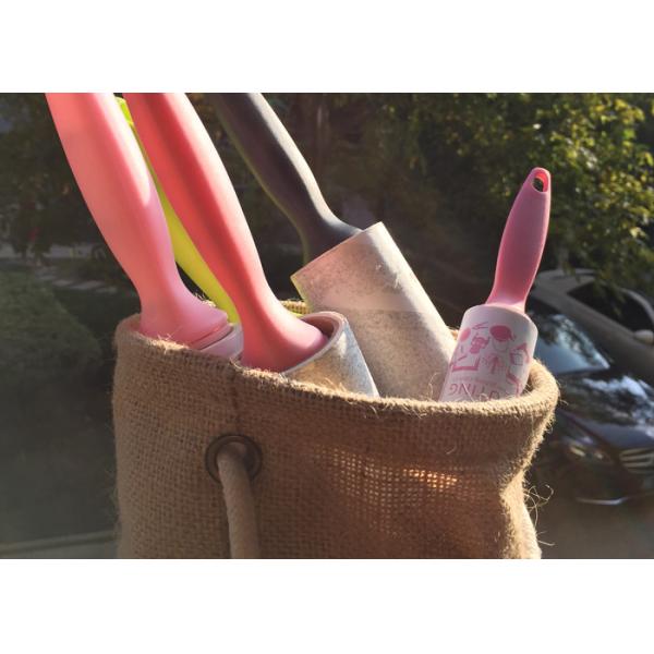 Puting reusable sticky roller dust pet hair remove cleaning washable lint carpet clothes brush bow mini