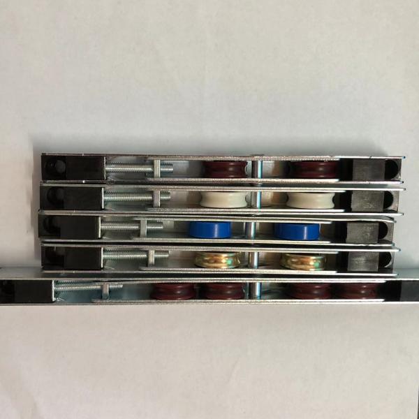 UPVC Sliding Door Roller Double Wheel Zinc Plating Pulley 158mm Length for Door Window