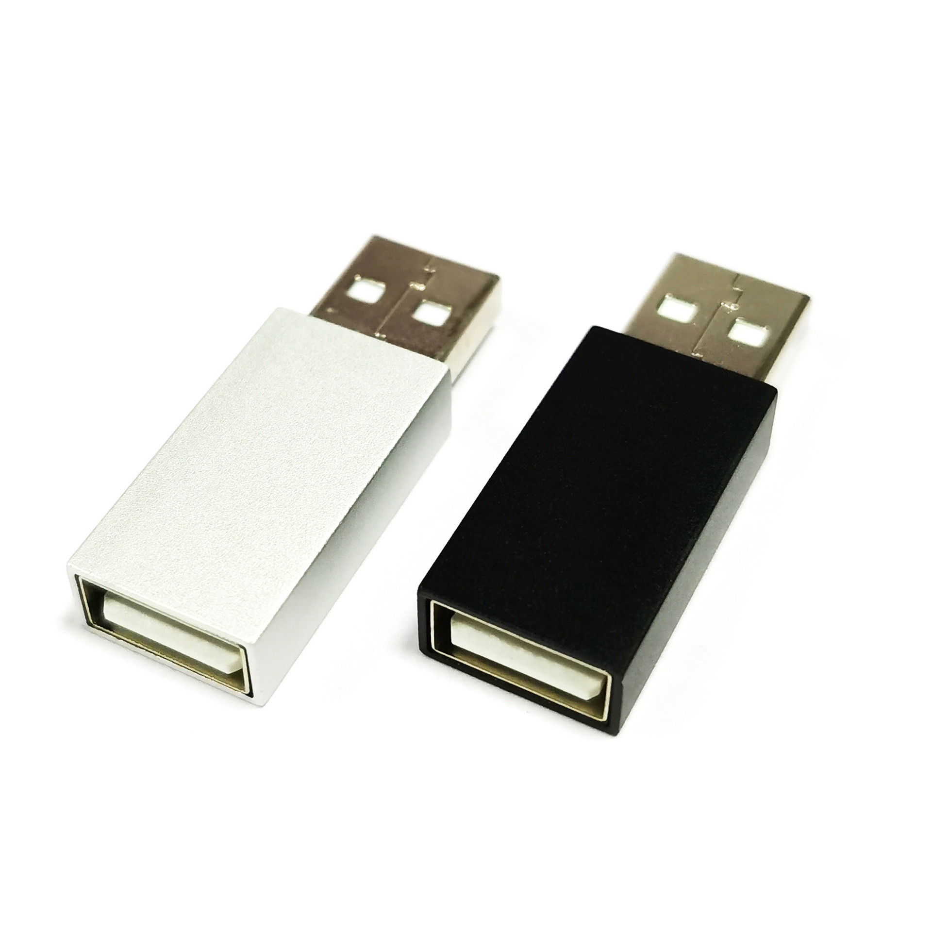 Ensure secure charging for your phone with USB data blocker - Silver/Black available