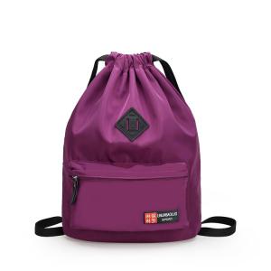 China Sports Pull String Backpack , Durable Simple Style Athletic Drawstring Bag on sale
