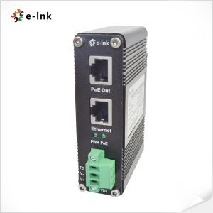 80~320vdc Power Input 36W Industrial Gigabit Poe Injector