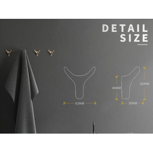 Simple Modern Chrome Cloth Hanging Hooks Wall Mounted Adjustable Hat Holder Zinc Gold Cap Holder