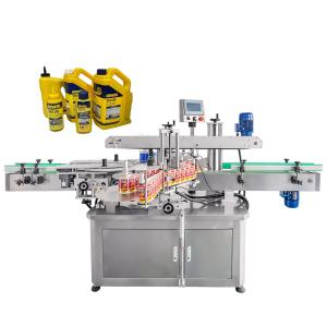 China YIMU YM620 Double Sides Flat Square Bottle Labeler Automatic Labeling Machine for Lubricating Oil Bottles wholesale