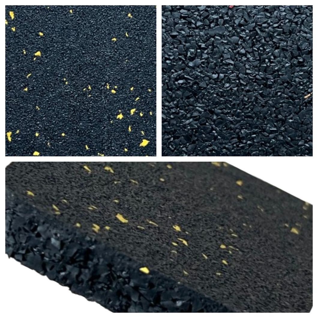 High-Quality Commercial Grade Natural Rubber Floor Tiles for Gym Flooring and Finishes