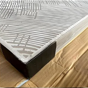 Modern Design Style Black and White Marble Bathroom Strip Tiles with Golden Vein