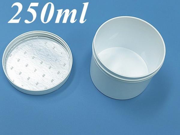Quality 100g 250g 500g Double Wall White Black Blue PP Cream Jar with Screw Cap Face Cream Cleanser Lip foot PP cosmetic jar for sale