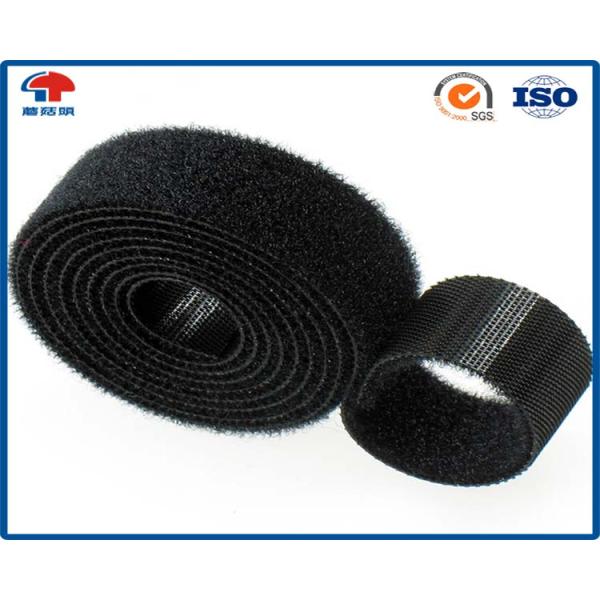 ROHS 25mm double sided Hook Loop Cable Ties 25 meter length freely cut