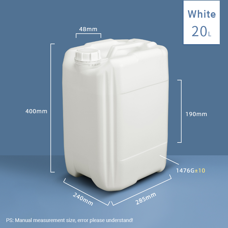 HDPE Plastic Fluoride Transparent Reagent Bottle 1000ml 1L For Chemical Packaging