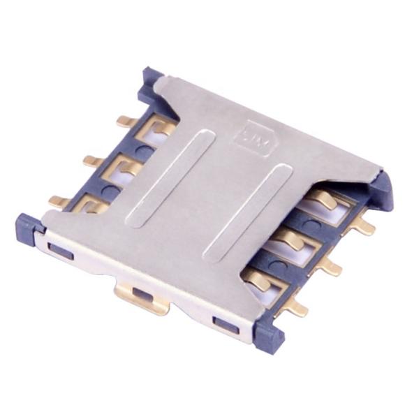 Quality C5210 Contact High Temperature Resistance Micro Sim Card Connector for sale