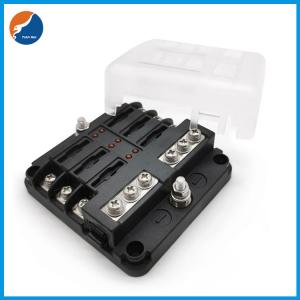 China 6 Way 176g Marine Fuse Block With Negative Bus LED Indicator 12-16AWG wholesale