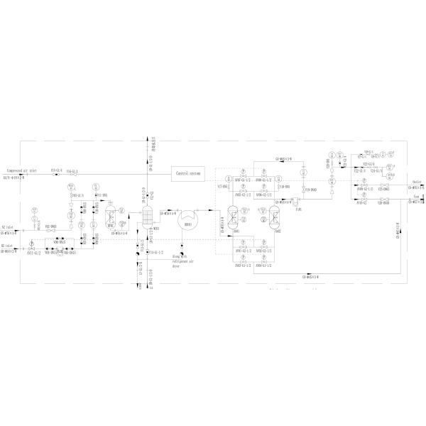 Ultra High Purity 99.9999% Hydrogen Based Nitrogen Gas Purifier