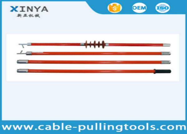 Quality Telescopic Fiberglass Hot Stick For High Voltage Insulating Switch Out Operating for sale