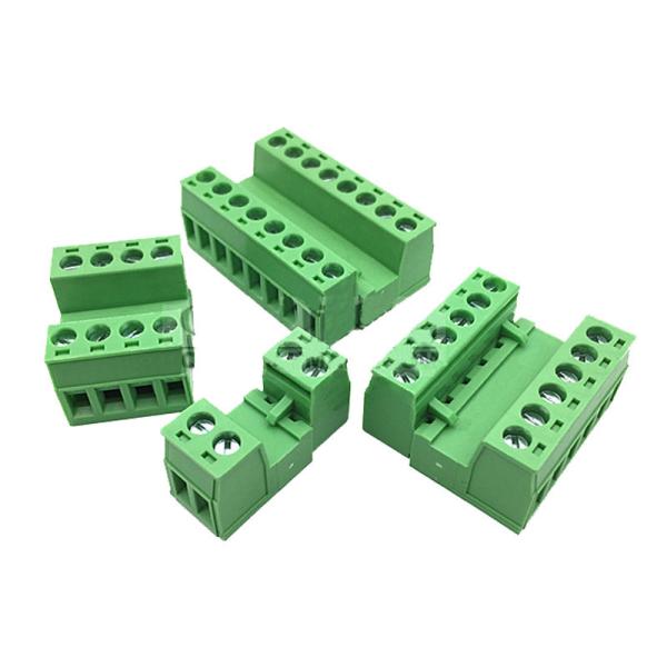 Quality 5.08mm Pitch PCB Pluggable Screw Terminal Blocks Docking Socket Plug for sale