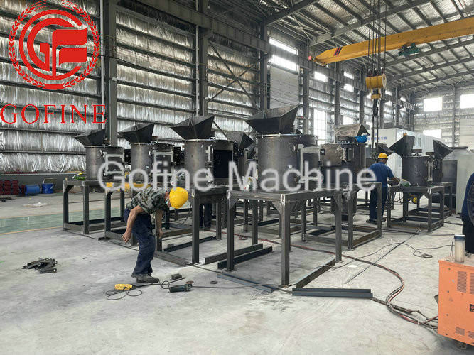1-5 T/H Vertical 60mm Fertilizer Processing Machine 11Kw Single Shaft Chain Crusher