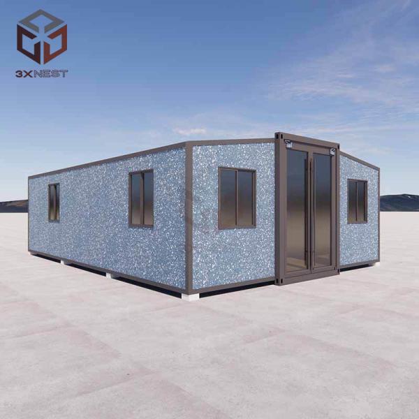 Quality 56 Sqm Prefab Expanding Container House Shipping Tiny Home Expandable for sale