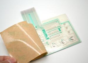 China Single Button Waterproof Membrane Switch , OEM Standard Membrane Keypad wholesale