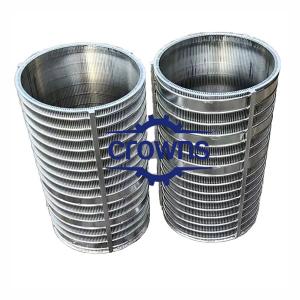 China Factory Outlet ID 260mm Wedge Wire Mesh Pipe Filter Cylinder for Liquid Filtration wholesale
