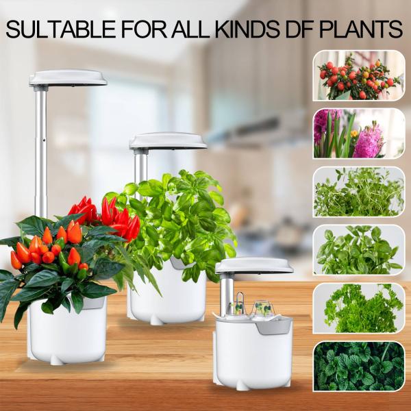 AC90V LED Hydroponic Growing System 0.75L Water Tank For Garden