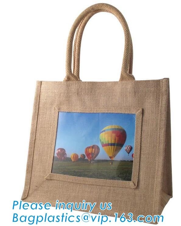 JUTE STORAGE BASKET WITH COTTON ROPE HANDLES,Burlap fabric jute toy storage basket for home storage organization bagease