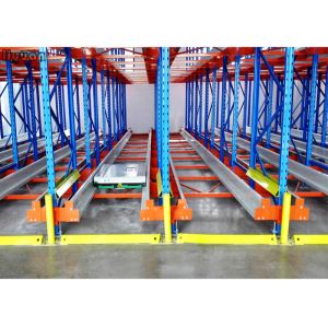 China Radio Shuttle Selective Pallet Racking System Cold Rolled Shock Resistance wholesale