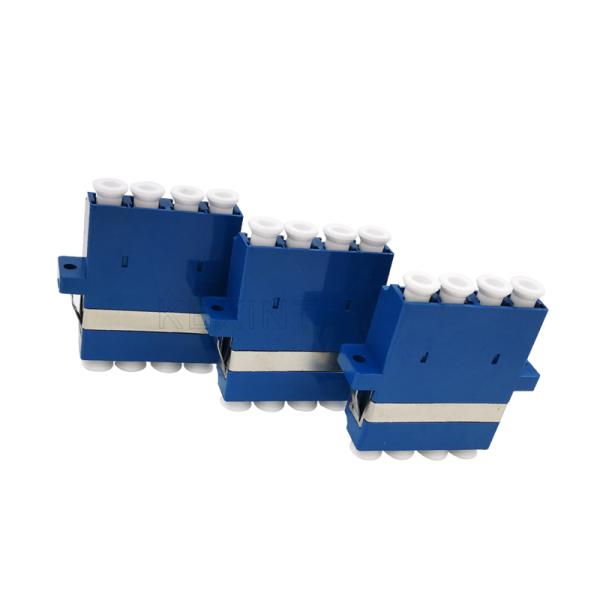 Excellent Performance Fiber Optic Adaptor 4 Core LC Communication FTTH System Blue