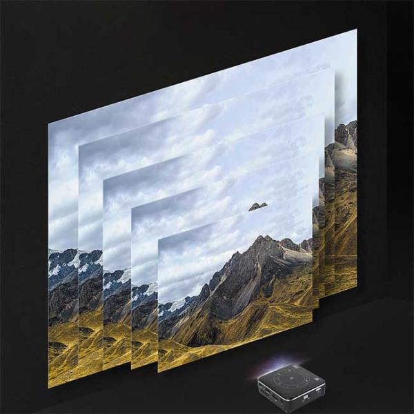 Android 9.0 Touch Screen Pico Mini Projector 80*80*28mm