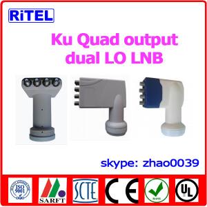Ku-band 4-port output LNBF, single LO and dual LO available