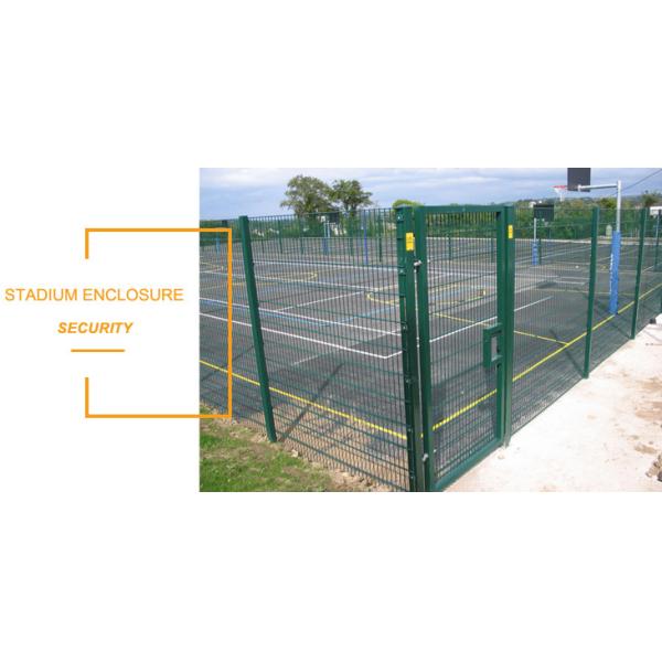 Galvanized 5/4/5mm Double Loop Wire Fencing Square Post For Private