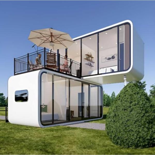 Modern Prefab Apple Capsule House Eco Friendly For Outdoor Camping