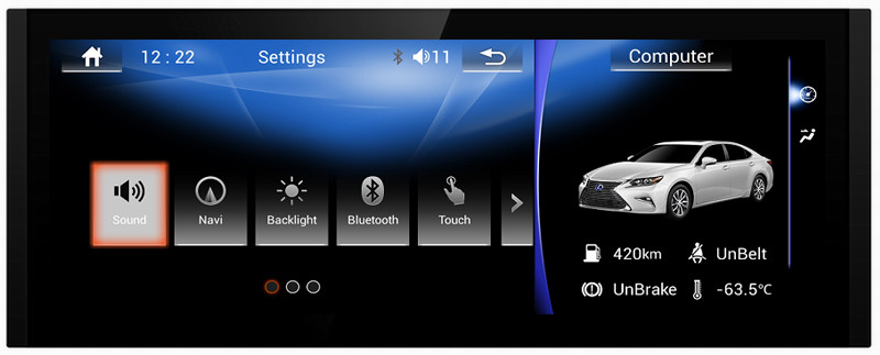 Ouchuangbo 10.25 car radio gps 4 Core CPU for Lexus IS with USB WIFI reverse camera wifi BT android 6.0 system