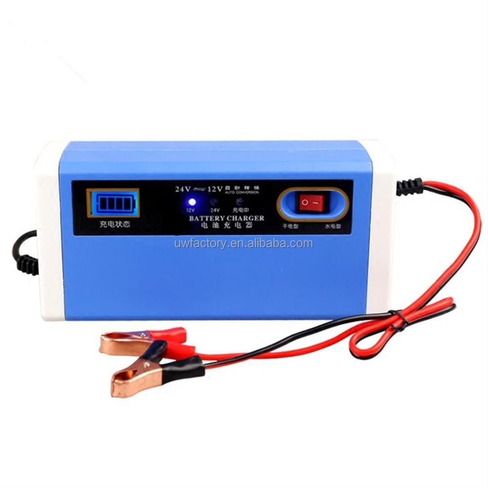 OEM/ODM Accepted 12V 24V 15A 8A Car Battery Charger And Jump Starter for Electric Marine Battery Motorcycle / Scooter