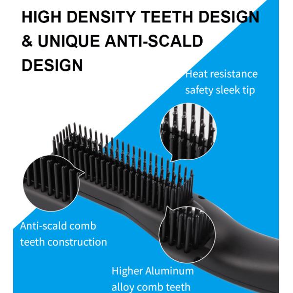 Fixed Cord 11 Million/Cm3 Beard Flat Iron Brush