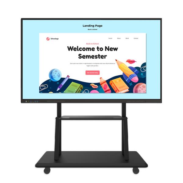 Quality 4mm Tempered Glass Low MOQ Custom LOGO 4K Teaching Interactive Digital WhiteBoard for sale