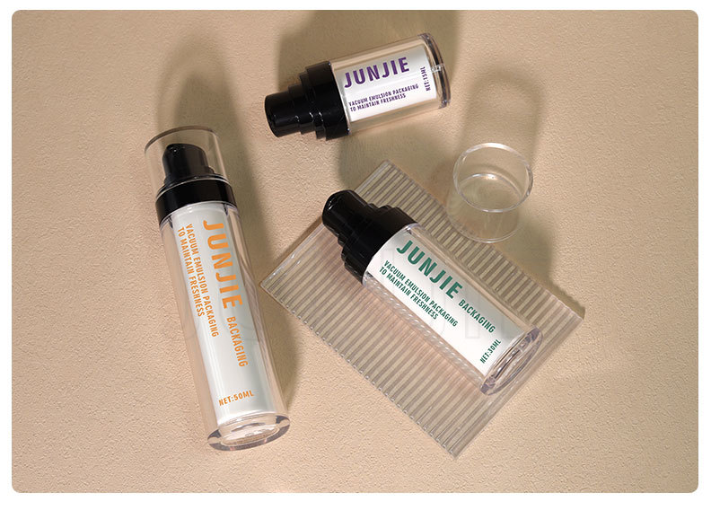 Empty Custom Color Lotion Serum Airless Pump Bottle 30ml 50ml Eco Skin Care Packaging AS Airless Bottles