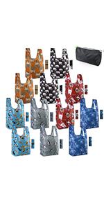 12 pack reusable shopping bags