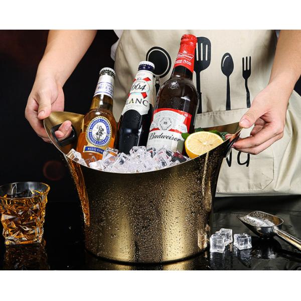 3000ml Stainless Steel Wine Container U Type Champagne Chiller Bucket