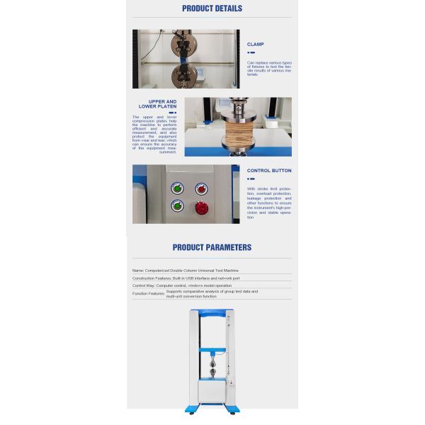 Electronic Computer Universal Tensile Testing Machine Price Strength Test 1000KN