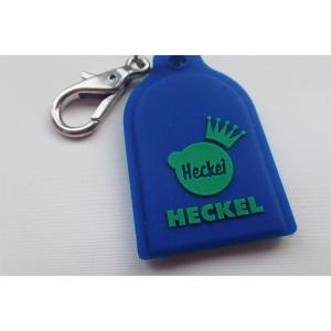 China Silicone Dog Tag Keychain Personalized Promotional Gifts Debossed Logo Non - Toxic wholesale