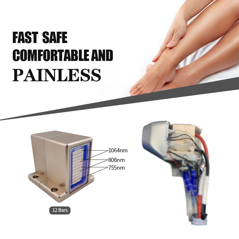 50kg OEM 808nm Diode Laser Hair Removal 1-10hz Frequency