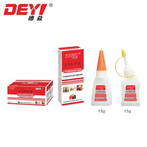 5-7 Seconds Initial Cure Time Strong Instant Glue 15g/Bottle